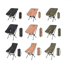 Camp Furniture Outdoor Camping Armchair With Storage Pouch Collapsible Chair For Patio BBQ