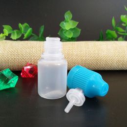 CHILD PROOF Caps 5ml Plastic Dropper Bottles LDPE For Liquids E Juice OIL