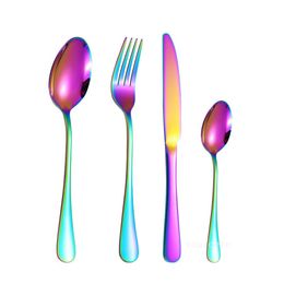 410 stainless steel tableware personalized creative spoon and knife fork Western Dinnerware Sets LT021