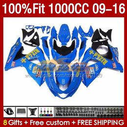 Injection blue stock Fairings For SUZUKI GSXR 1000 CC K9 GSXR1000 2009 2010 2011 2012 2013 2014 2015 2016 151No.111 K 9 1000CC GSXR-1000 09 10 11 12 13 14 15 16 OEM Fairing