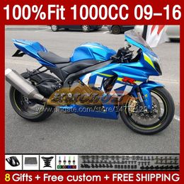 Injection Fairings For SUZUKI GSXR 1000 CC K9 GSXR1000 2009 2010 2011 2012 2013 2014 2015 2016 151No.86 K 9 1000CC GSXR-1000 09 10 11 12 13 14 15 16 OEM Fairing factory blue