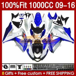 Injection Fairings For SUZUKI GSXR 1000 CC K9 GSXR1000 2009 2010 2011 2012 2013 2014 2015 2016 151No.110 K 9 1000CC GSXR-1000 09 10 11 12 13 14 15 16 OEM Fairing blue stock