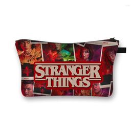 Cosmetic Bags 2022 Korean Polyester Bag Strange Tales Clutch Ladies Large-Capacity Travel Storage Dinner Makeup