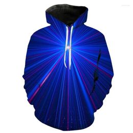 Men's Hoodies 2022 Colourful Laser Men Women Children Graphic 3D Pullover Streetwear Boy Girl Kids Sweatshirt Fashion Casual Jacket