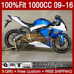 Injection Fairings For SUZUKI GSXR 1000 CC K9 GSXR1000 2009 2010 2011 2012 2013 2014 2015 2016 151No.96 K 9 1000CC GSXR-1000 09 10 11 12 13 14 15 16 OEM Fairing blue stock blk