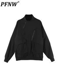 Men s Hoodies Sweatshirts PFNW Autumn And Winter Fashion Casual Urban Darkwear Niche Design Style Pockets Jackets For Men 12A5156 220913