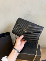 22ss luxury brand women's bag handbags wallet buckle bracelet designer luxury card holder leather Portable credit lipstick clutch socialite tote party 20cm