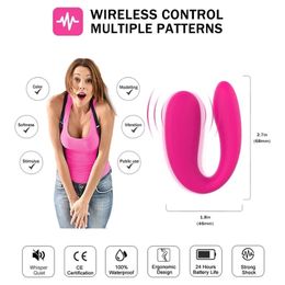 Vibrators Couple Sex Toys For Women Vagina Clitoris Stimulate U Type G-Spot Massage Female Masturbator Adults Products 220912