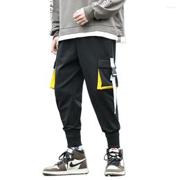 Men's Pants Arrival Casual Ribbons Big Pockets Men's Joggers Sweatpants Autumn Fashion Cargo Style Streetwear