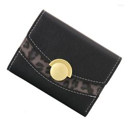 Wallets Women Brand Design Lady Short Purses Cards Holder Leopard Moneybags Female Wallet Girls Clips Mini Bags