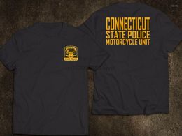 Men's T Shirts Connecticut State Motor Department Unit US - Custom Mens T-Shirt Tee