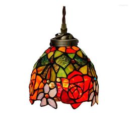 Pendant Lamps Nordic Design Selling Kitchen Lamp Stained Glass Single Head Staircase Restaurant Tabletop Dining Room Led Vintage