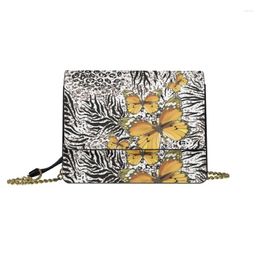 Evening Bags Butterfly Zebra Print And Sunflower Leopard Personality Women Handbags Luxury Shoulder Bag Pattern Customization