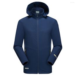 Men's Jackets 8XL Men 2022 Spring Autumn Casual Hooded Jacket Trench Coats Windproof WaterProof Outwear Solid Elastic Plus Size