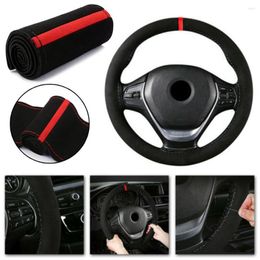 Steering Wheel Covers 38cm Cover Protector Replacement Suede Accessory Anti-Slip