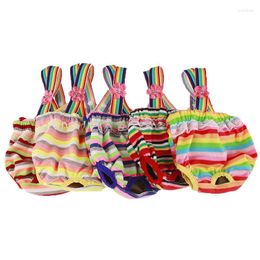 Dog Apparel Pet Physiological Pants Washable Female Diaper Sanitary Shorts Panties Clothes Underwear Briefs With Belt Products