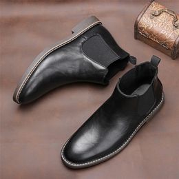 Boots 4046 Men Leather Chelsea Drop Comfortable Casual top quality handmade shoes for men #KD5232 220913