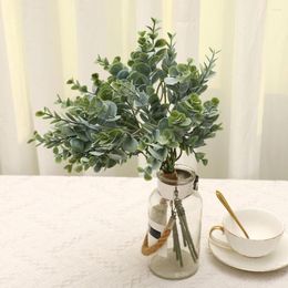 Decorative Flowers Easy Care Eco-friendly Table Centerpieces Artificial Eucalyptus Home Decor