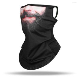 Bandanas Cycling Cooling Face Scarf Bearded Man Headband Mask Head Cover Snood Scarves Wind Dustproof Outdoors Bandana Street Sunshade