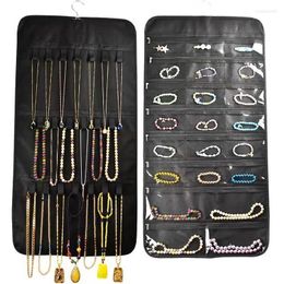 Storage Bags Portable Jewellery Earring Necklace Box Desktop Folding Frame Household Multi-layer Exquisite Screen Display
