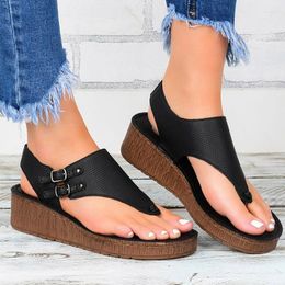 Sandals Women 2022 Heels Platform Wedges Shoes For Summer Sandalias Mujer Flip Flops Plus Size 43