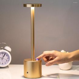 Table Lamps Cool White Warm Light Reading Simple LED Night Portable Rechargeable Eye Protection Desk Lamp For Home