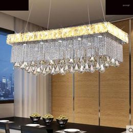 Pendant Lamps Led Restaurant Chandelier Creative Bar Table Lamp Modern Minimalist Suction Dual Living Room Crystal Art Ceiling