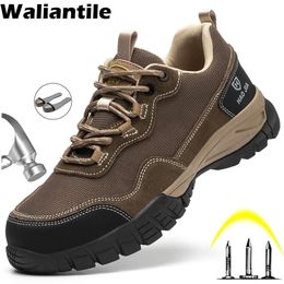 Boots Waliantile Insulation Safety Shoes Men Protective Antismashing Steel Toe Work Outdoor Nonslip Construction 220913