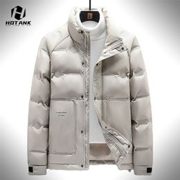 Mens Down Parkas Warm Parkas Men Down Jackets Winter Casual Stand Windproof Parka Coats Mens Solid Colour Thicken Waterproof Down Jacket M5XL 220914