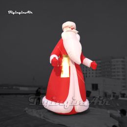 Festival Giant Inflatable Saint Nicholas Red Santa Claus Balloon 6m Air Blow Up Father Christmas Model For Xmas And New Year Outdoor Decoration