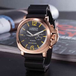 2020 original paneras relógio digital dial movimento mecânico pulseira de couro negócios masculino pulso 0qiw