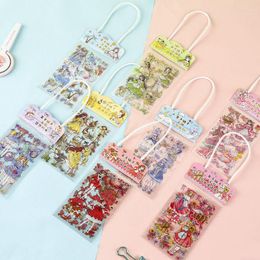 Gift Wrap 3pcs/Bag Lovely Girls Die Cut PET Stickers DIY For Scrapbooking Po Junk Journal Phone Case Waterproof Label