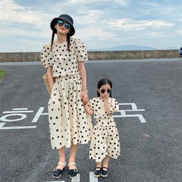 Family Matching Outfits Mother Children's Clothing Set Summer Mother Daughter Matching Outfit Women Outfits Child Girl Clothes Kids Two Piece Sets 220914