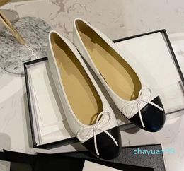 Dress Shoes Ballet Flats Dance Shoes Boat Shoe Sandal Lazy Loafers Classic Designer Cowhide Fashion Women Black Flat Lady Leather 2022