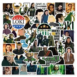 50PCS TV Show Loki Stickers Tom Hiddleston Graffiti Kids Toy Skateboard car Motorcycle Bicycle Sticker Decals Wholesale