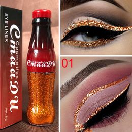 Glitter Liquid Eyeliner 12 Colors Eye Makeup Gel Bottle Waterproof and Easy to Wear Shiny Eye Pigment Eyeliners