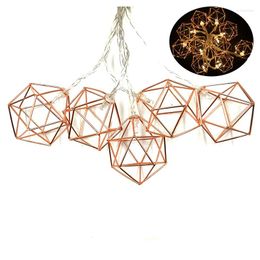 Strings Gold Diamond String Lights Holiday Lighting Wedding Party Decorative Lamps 1.5/4.5/6/10 Meter Coop Metal Fairy Light IY310228