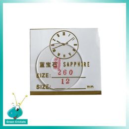 Watch Repair Kits 1 Pair Round Flat Sapphire Glass 1.2mm Thickness Replacement Parts For Watchmakers