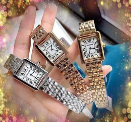 Rectangle Shape quartz fashion womens watches 31mm auto date two stiches roman dial watch wholesale female gifts Wristwatches montre de luxe