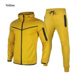 Mens Tracksuit Sweat Suits Jogger Suit Jacket Pants Men Sportswear Two Piece Sets All Cotton Autumn Winter Running Pant Tech Fleece Jackets Pollover Hooded 921R