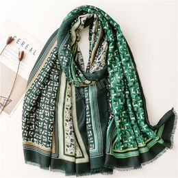 Autumn Fashion Viscose Scarf Aztec Paisley Floral Fringe Hijab Shawls and Wraps Female Foulard Echarpe Muslim Sjaal 180x90Cm