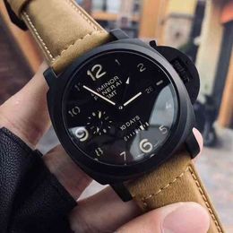Luxus-Uhr mit mechanischem Uhrwerk, Schweizer Militär, Pam441, Panghai, berühmte Marke, vollautomatisch, herrschsüchtig, leuchtende Designer, Es-Armband