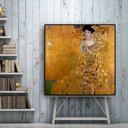Abstract Gustav Klimt Vintage Famous Oil Painting on Canvas Pop Art Posters and Prints Scandinavian Wall Picture for Living Room