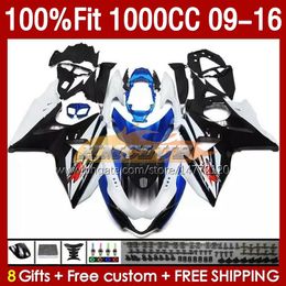 OEM Fairings For SUZUKI GSXR1000 GSXR 1000 CC 2009 2010 2011 2012 2013 14 15 16 151No.116 1000CC K9 GSXR-1000 09 10 11 12 13 2014 2015 2016 Injection Fairing blue black blk