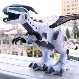 ElectricRC Animals Big Spray Dinosaurs Robot Pterosaurs Cartoon Walking Swing Animal Model Electronic Intelligent Dinosaurio Toys Gift For Children 220914