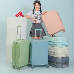 Suitcases 20"22"24"26" Travel Women Zipper Luggage Bag Mute Wheel Waterproof Trolley Men's Suitcase Password Lock