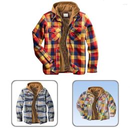 Men's Jackets Outwear Stylish Cotton Padded Drawstring Jacket Male Men Printed For Daily Wear