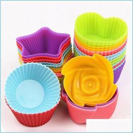 Cake Tools 7Cm Cupcake Sile Cake Cup Moulds Muffin Cases Chocolate Single Holder Baking Tools Drop Delivery 2021 Home Garden Kitchen Dhzku