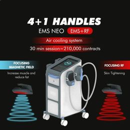 Clinic use Emslim the neo Aesthetics Slimming Machine body shape EMS RF electromagnetic muscle Stimulation slim increase muscles fat reduce 5 handles