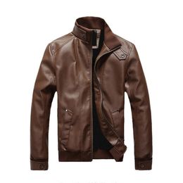 Men's Leather Faux Leather spring Autumn Korean version men's fashion casual cool PU leather jacket wholesale 220913